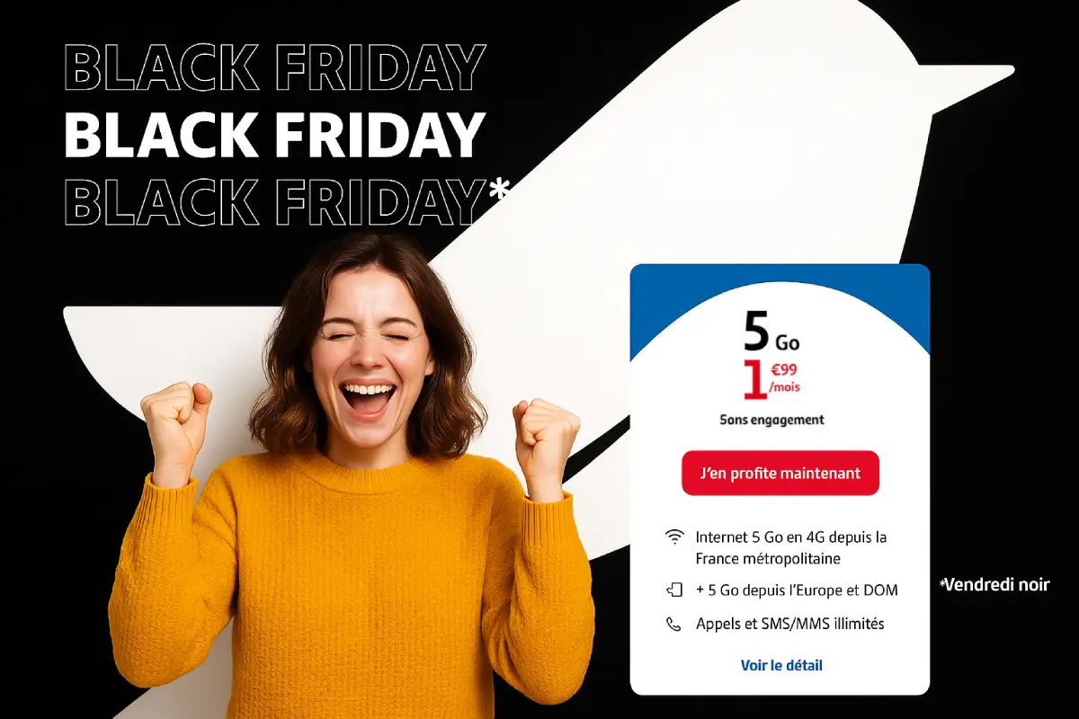 promo forfait illimite Auchan Telecom black friday