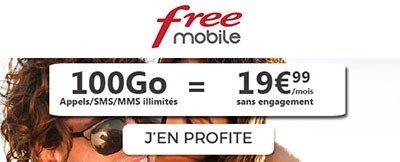 Forfait Free Mobile 100Go