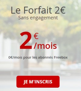 forfait free deux euros