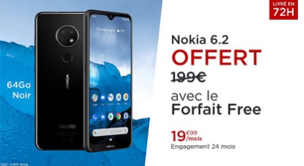 Vente privée Nokia 6.2 offert