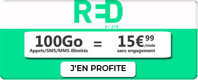 Forfait mobile 100 Go de RED by SFR