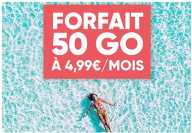 Prolongation ! La Série Spéciale 50Go à 4.99 euros chez Prixtel