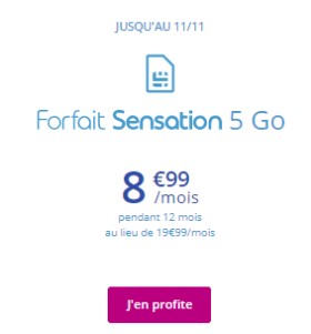 Forfait Sensation 5Go BT