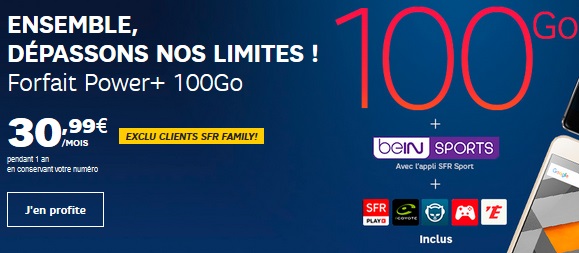 Forfaits SFR : des changements de prix, jusqu'à 100Go de data, beIN Sport inclus et nouvelles promotions...