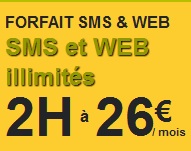 Zoom sur les forfaits SMS + Web chez La Poste Mobile