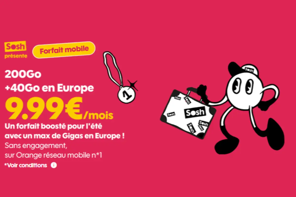 promo forfait sosh ete