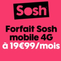 Surfez en 4G/4G+ avec les forfaits Sosh sans engagement à partir de 19.99€ par mois !