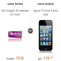 Bon plan Orange : l’iPhone 4 à 119€ avec un forfait bloqué M6 Mobile