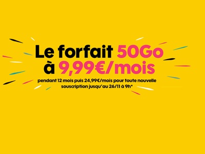 Sosh sort de son chapeau un forfait mobile 50Go à 9,99 euros pour préparer Noël 