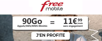 Forfait Free 90 Go à 11,99 euros en promo