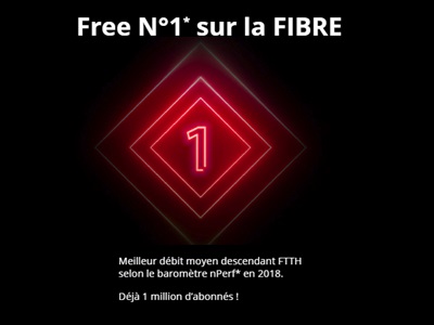 Fibre optique : Free passe la barre du million d’abonnés