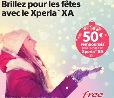 Le Sony Xperia XA au prix exceptionnel de 199 euros chez Free Mobile