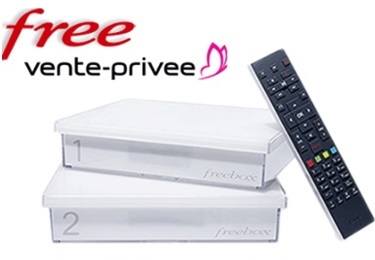 La vente privée avec la Freebox Crystal à 1.99 euros disponible jusqu'au 13 mars 19h