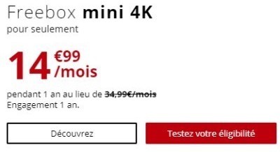 Freebox Mini 4K en promo