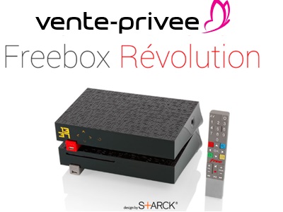 Top départ pour la vente privée Freebox Revolution avec TV by Canal