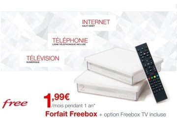 Top départ pour la vente privée Free : La Freebox Crystal bradée à 1.99 euros 