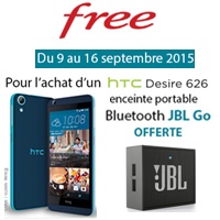 Le HTC Desire 626 débarque chez Free Mobile avec une enceinte Bluetooth JBL Go offerte !