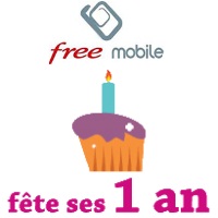 Free Mobile fête son anniversaire : 1 an déjà !