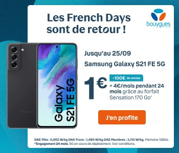 Samsung S21 FE Bouygues French Days