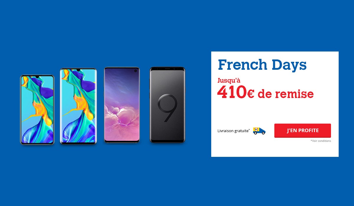 French Days : les 6 meilleures affaires à saisir chez Darty (Galaxy S10, S10+, S10e, Galaxy S9+, Huawei P30 et P30 Pro)