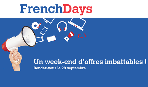 Rendez-vous le 28 Septembre pour 4 jours de folie sur les prix avec les French Days