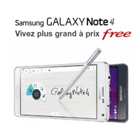 Samsung Galaxy Note 4 à 16€ en location chez Free Mobile