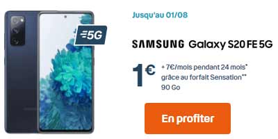 Galaxy S20 FE promo Bouygues Telecom