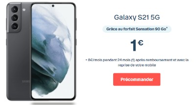 Precommande Galaxy S21 chez Bouygues Telecom