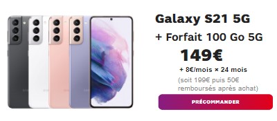 Precommande Galaxy S21 chez SFR