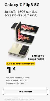 Galaxy Z Flip 3 promo SFR