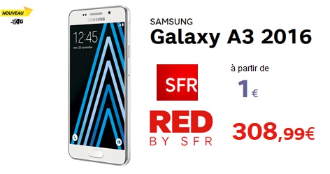 Samsung Galaxy A3 2016 débarque chez SFR mais à quel prix ? 