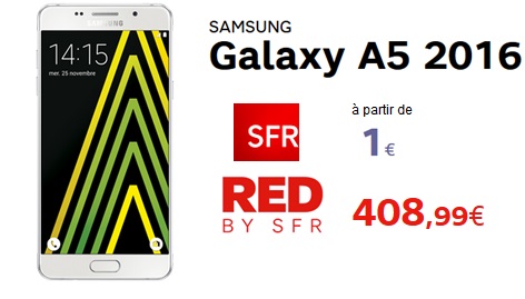 Samsung Galaxy A5 2016 disponible chez SFR mais à quel prix ? 