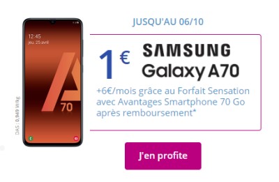 Galaxy A70 bouygues Telecom