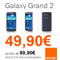 Bon plan Smartphone 4G : Le Samsung Galaxy Grand 2 en promotion chez Orange !
