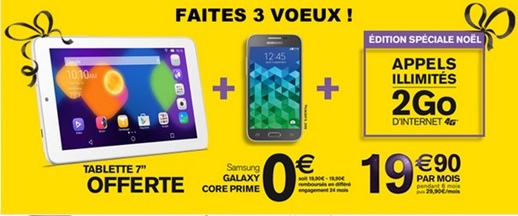 Le Samsung Galaxy Grand Plus ou Core Prime + tablette offerts chez La Poste Mobile !