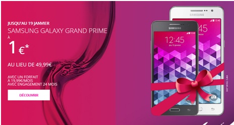 Samsung Galaxy Grand Prime en promo avec un forfait Virgin Mobile !
