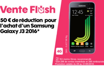Bon plan : le Samsung Galaxy J3 2016 à moins de 80 euros