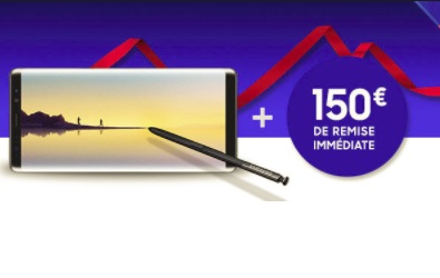 Galaxy Note 8 : remise immédiate de 150 euros + paiement en 20 fois sans frais chez Boulanger