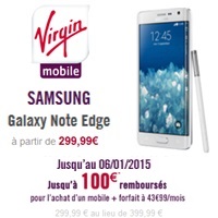 Le Samsung Galaxy Note Edge débarque chez Virgin Mobile à partir de 299.99€ !