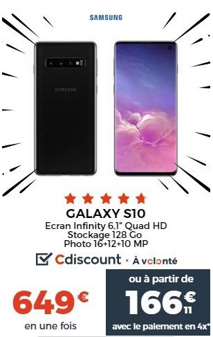 Galaxy S10 Cdiscount 