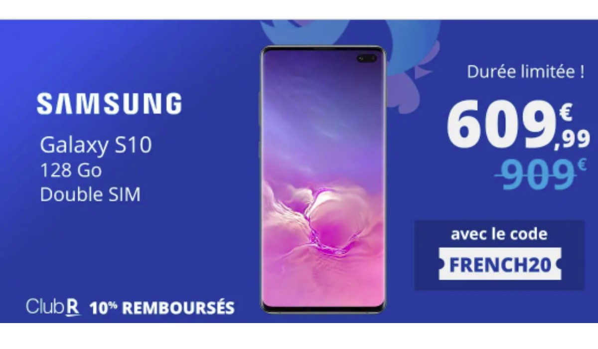 French Days : Le Samsung Galaxy S10 au prix exceptionnel de 609.99 euros chez Rakuten (Durée limitée !)