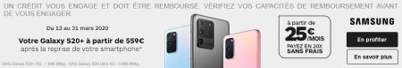 Galaxy S20 financement Boulanger