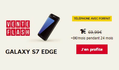Bon plan : le Galaxy S7 Edge, Galaxy S7 ou le Huawei P10 à 1 euro chez SFR (Altice)