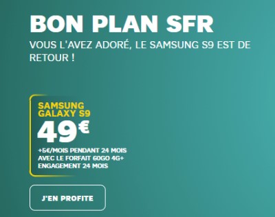 Galaxy S9 promo SFR
