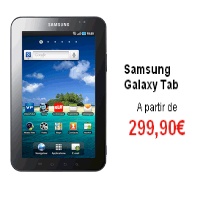 La tablette Galaxy Tab de Samsung est disponible chez SFR