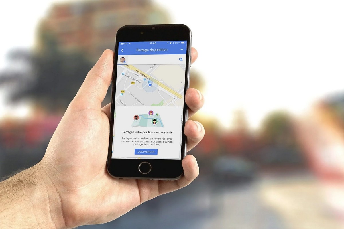 Des applications permettent de géolocaliser votre smartphone sur une carte.