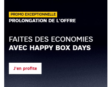 Votre pack SFR Box et mobile dès 4.99 euros grâce à l'opération Happy BOX Days 