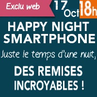  Ne loupez pas ce soir dès 18h l’Happy Night Smartphone Bouygues Telecom !