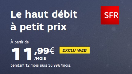 Numericable-SFR : Votre box en promo à partir de 11.99€ !