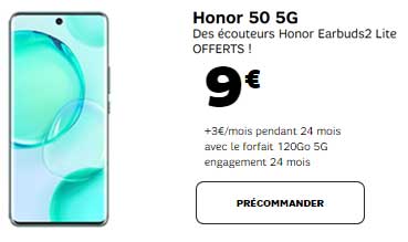 Honor 50 precommande